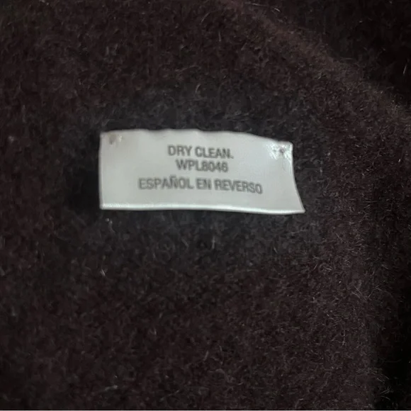 Charter Club Cashmere Luxury Petite Beige Fuchsia Burgundy Bat Wing Cardigan - Picture 8 of 9